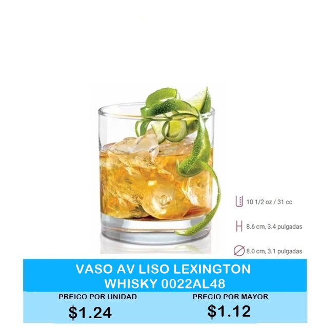VASO AV LISO LEXINGTON WHISKY 0022AL48