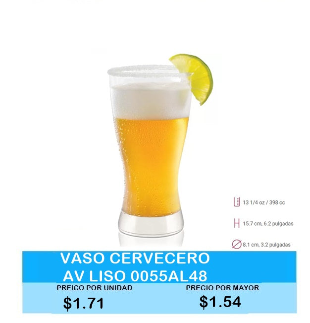 Vaso Cervecero AV Liso