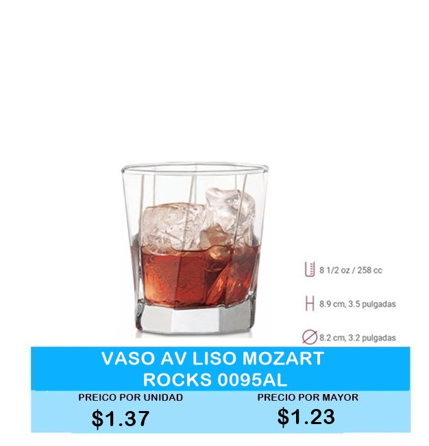 VASO AV LISO MOZART ROCKS WHISKY 0095AL