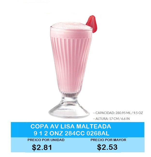 COPA AV LISA MALTEADA 9 1 2 ONZ / 284CC 0268AL