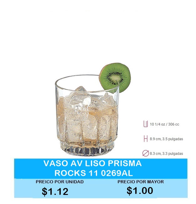 Vaso AV Liso Prisma Rocks
