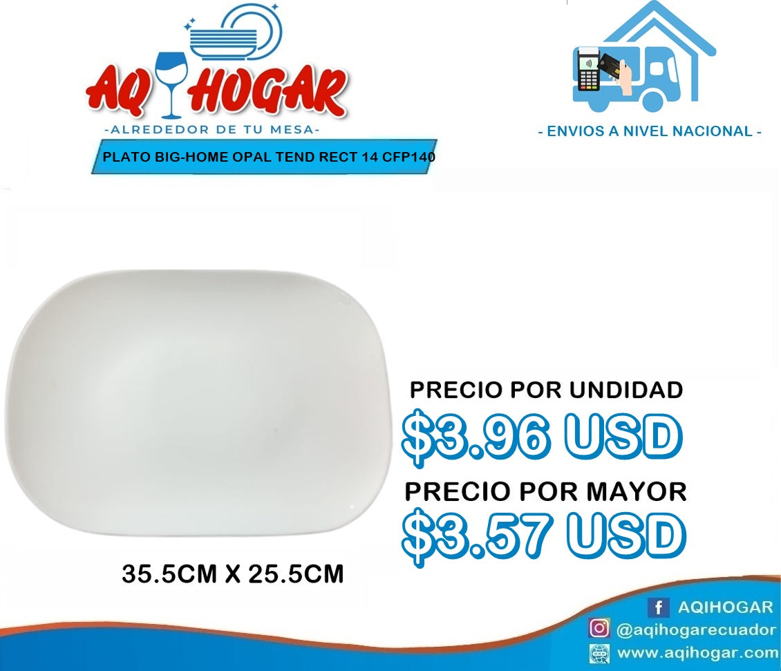 Plato Big-Home Opal Tend Rect 14 CFP140