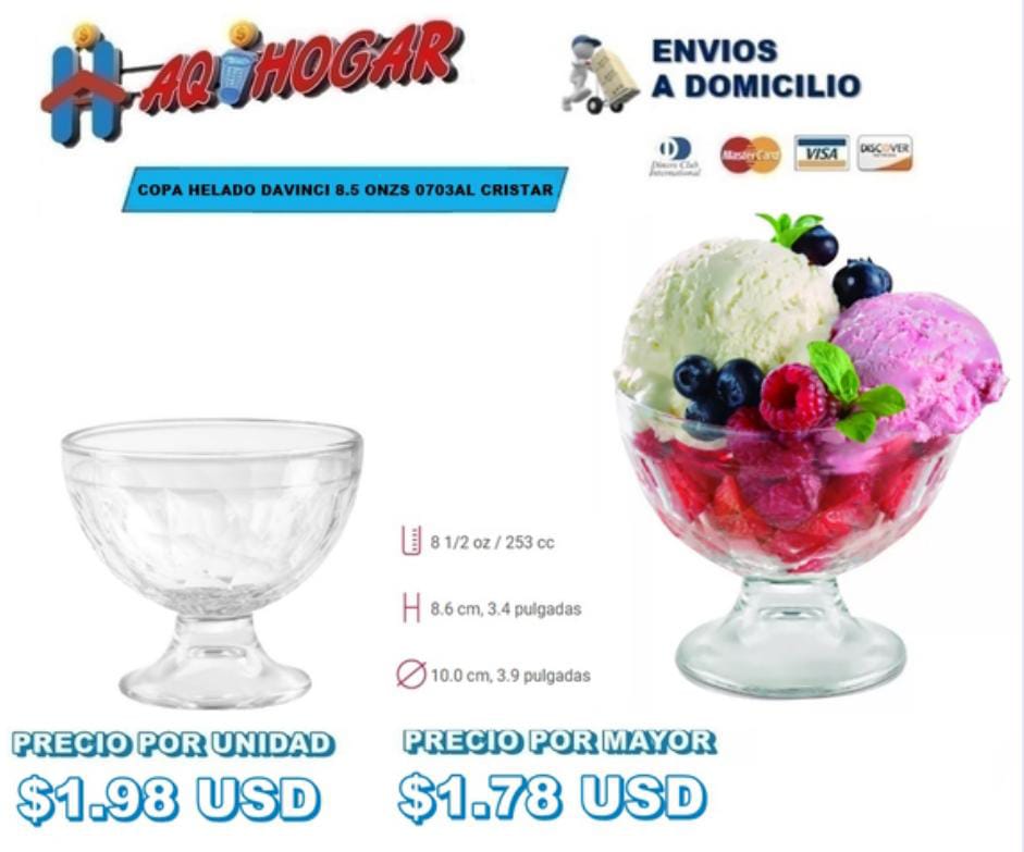 Copa de Helado Davinci