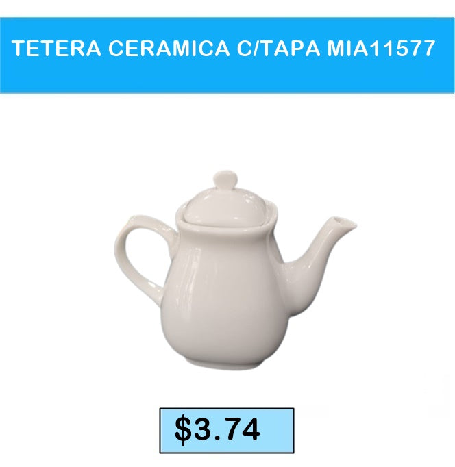 TETERA CERAMICA CON TAPA