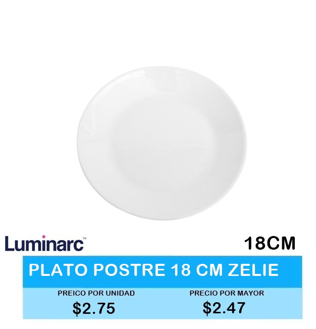 PLATO POSTRE 18CM ZELIE