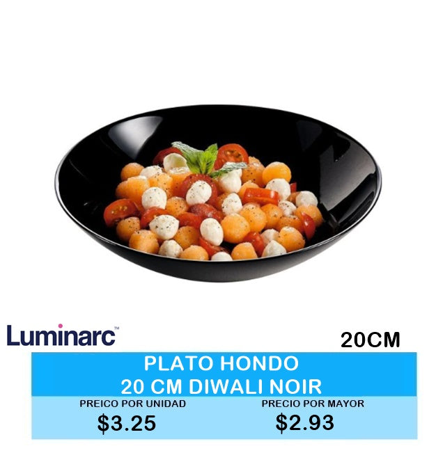 PLATO HONDO 20CM DIWALI NOIR