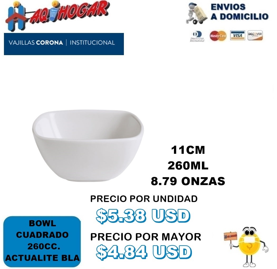 Bowl Cuadrado 260 CC