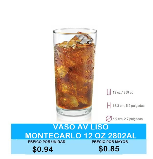 Vaso AV Liso Montecargo