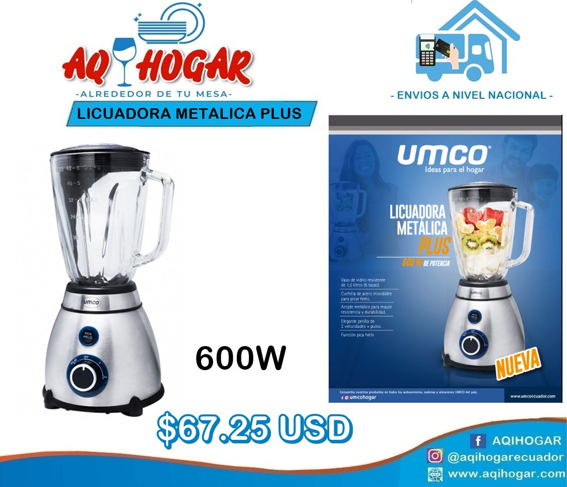 Licuadora Metalica Plus