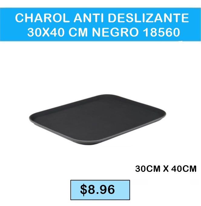 Bandeja Antideslizante 30x40 CM NEGRO
