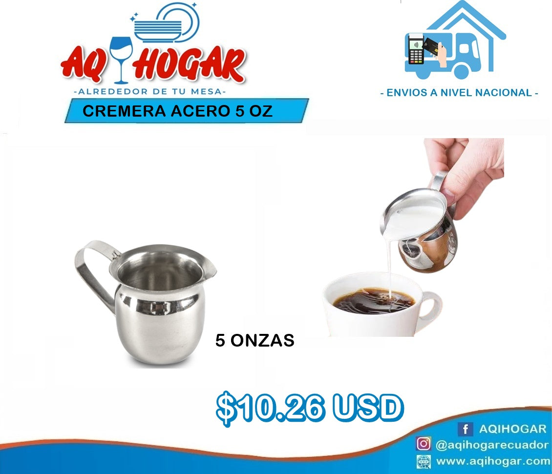 Cremera de Acero 5 OZ