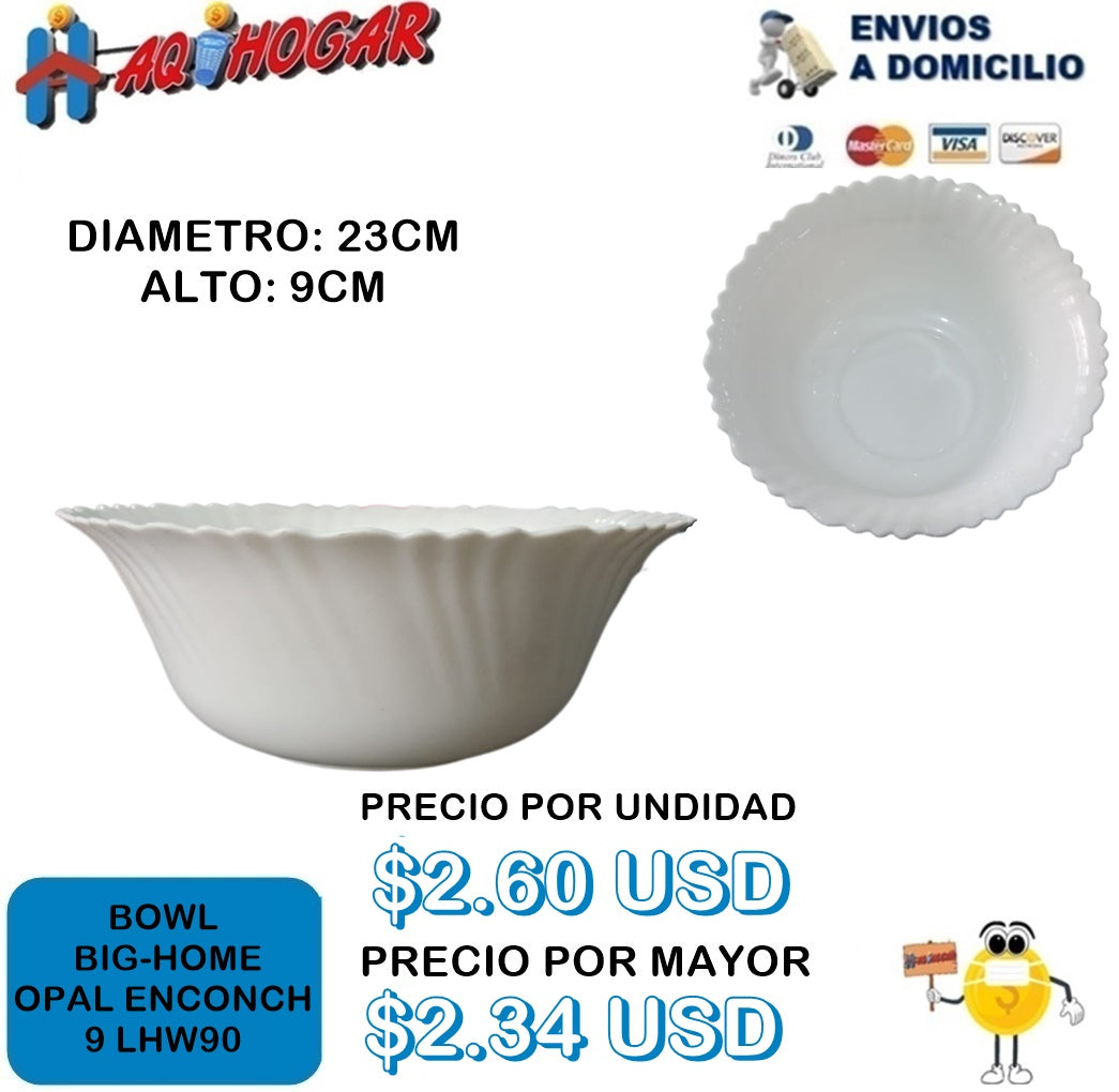 Bowl Big-Home Opal ENCONCH 9 LHW90