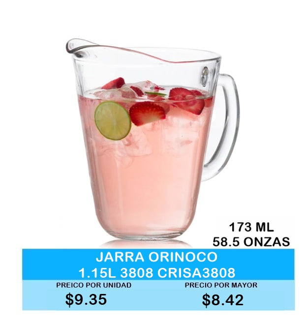 Jarra Pitcher 1.73 LT. 58.5 ONZ CRISA 3922