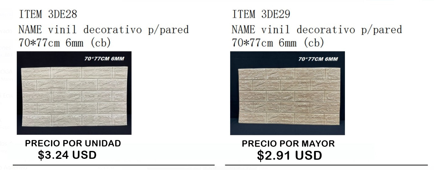 Adhesivo decorativo 3D para pared ; Papel tapiz – AQIHOGARECUADOR