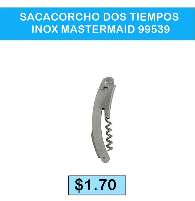 SACACORCHO DOS TIEMPOS INOX MASTERMAID 