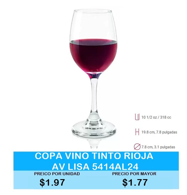COPA VINO TINTO RIOJA AV LISA 5414AL24