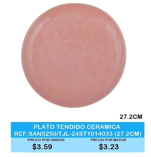 PLATO TENDIDO CERAMICA 27.2CM