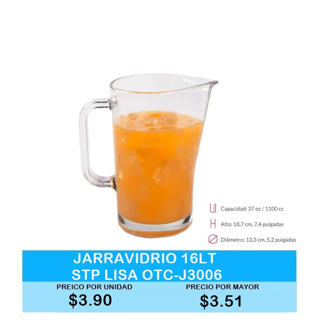 JARRA VIDRIO 16LT