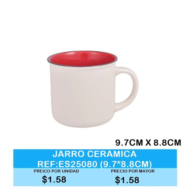 JARRO CERAMICA 9.7CM X 8.8CM