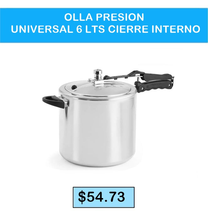 Olla Presion Universal 6 LTS Cierre Interno