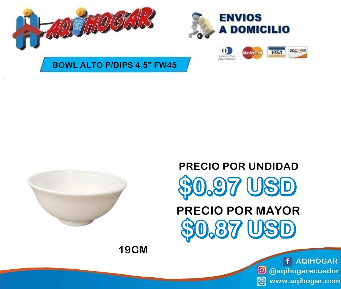 Bowl Alto P/DIPS 4.5"