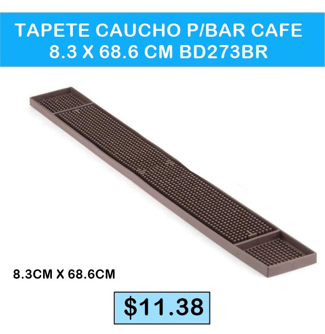 TAPETE CAUCHO P/BAR CAFE 8.3 X 68.9CM