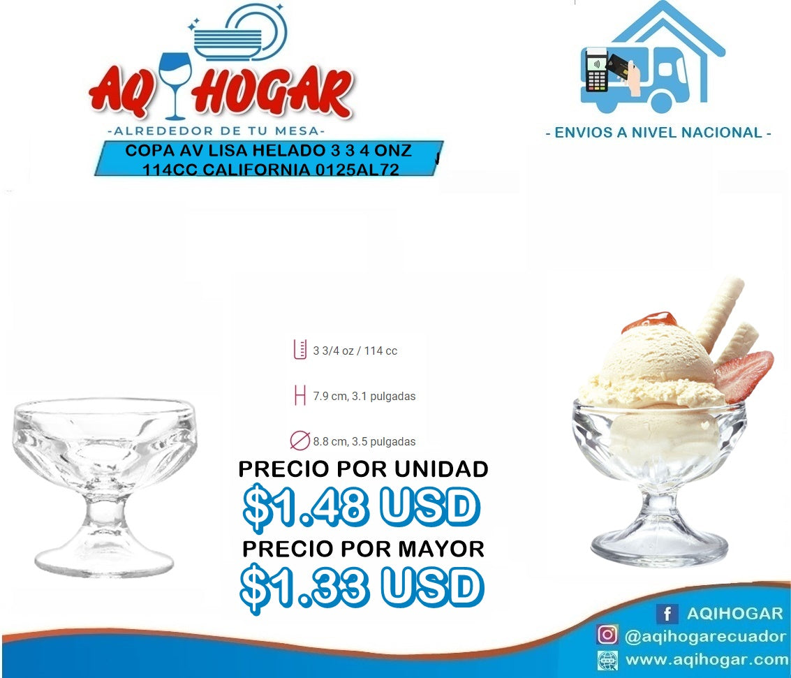 Copa AV Lisa Helado 3 3 4 ONZ