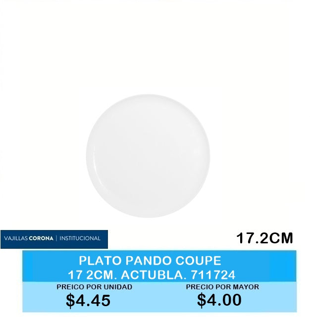 PLATO PANDO COUPE 17.2CM ACTUALITE