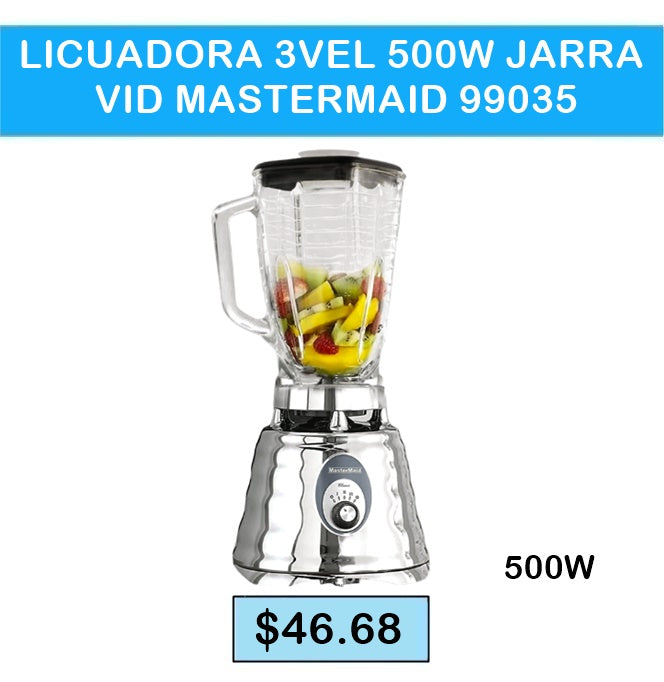LICUADORA 3AVEL 500W JARRA VID MASTERMAID