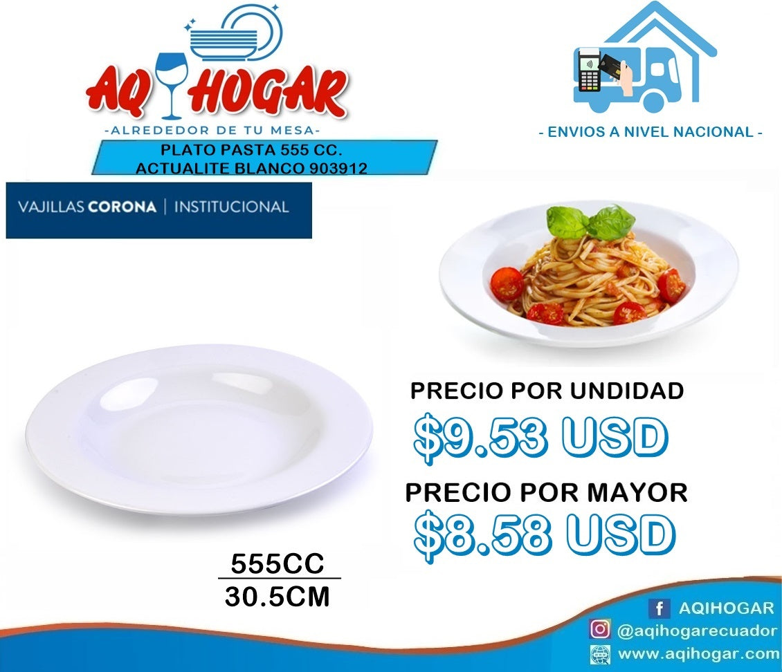 Plato Pasta 55 CC.