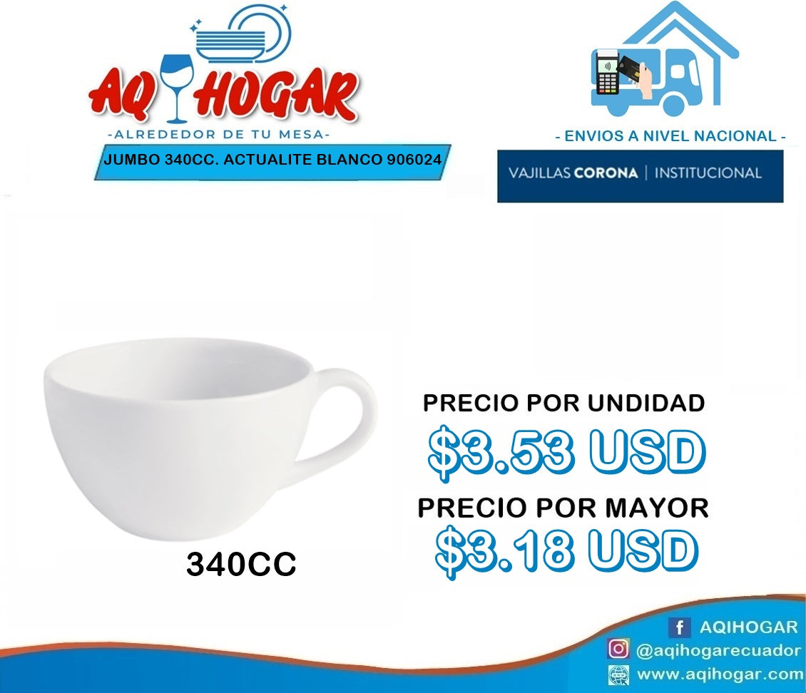Jumbo 348ml Actualite blanco
