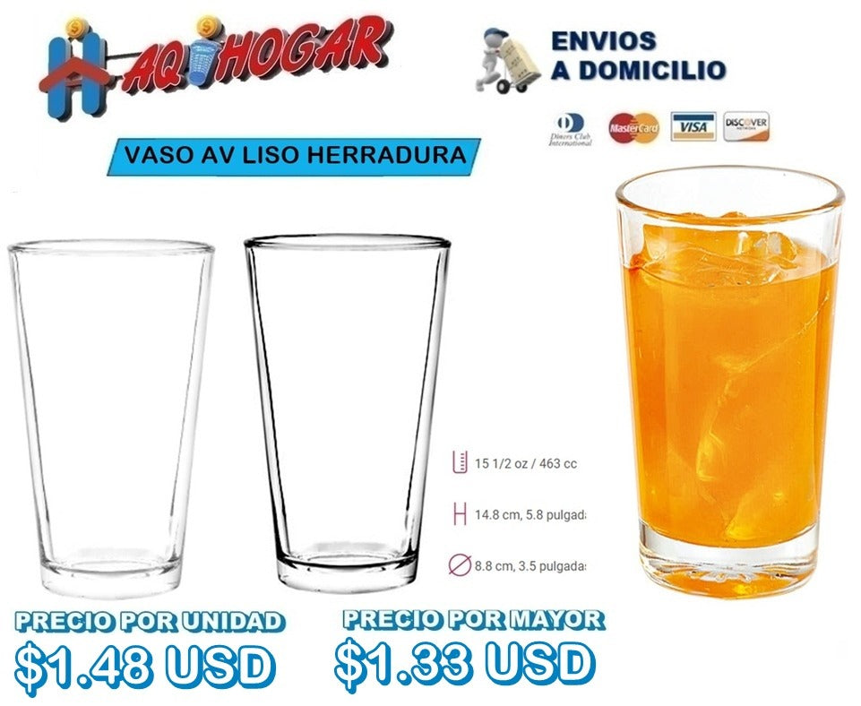 Vaso AV Liso Herradura