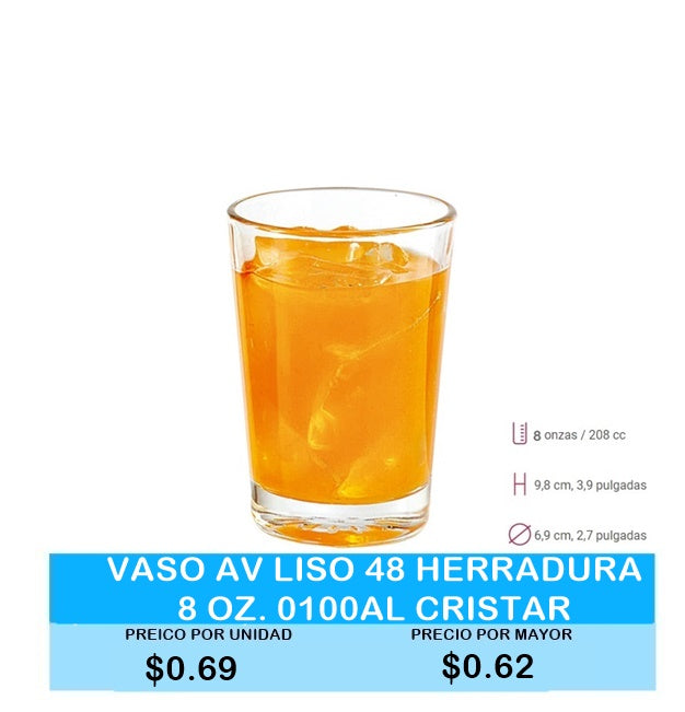 Vaso AV Liso Herradura
