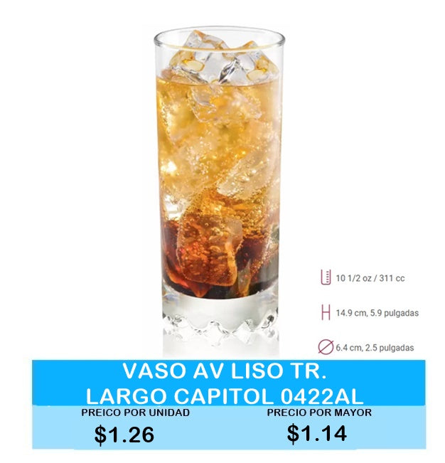 Vaso AV Liso TR.Largo Capitol