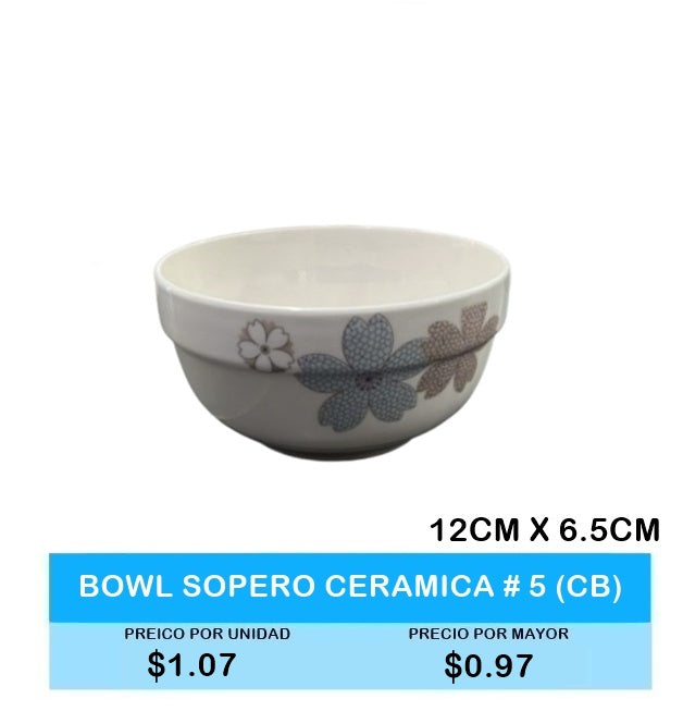 BOWL SOPERO CERAMICA # 5 12 CM X 6.5 CM