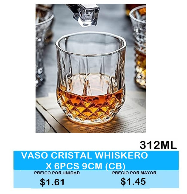 VASO WHISKERO 312ML