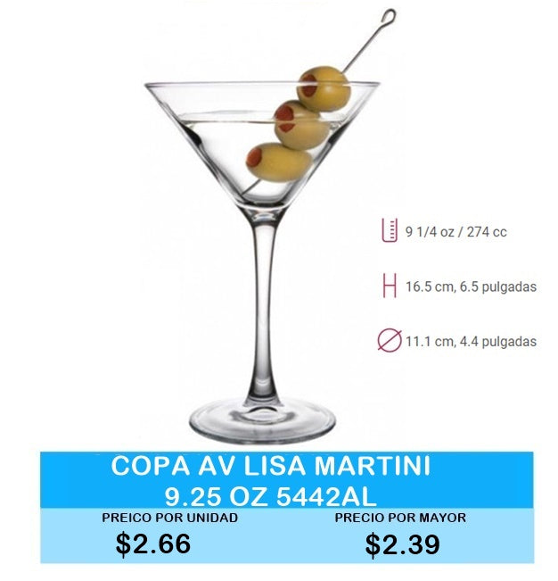 Copa AV Lisa Martini 9.25 OZ