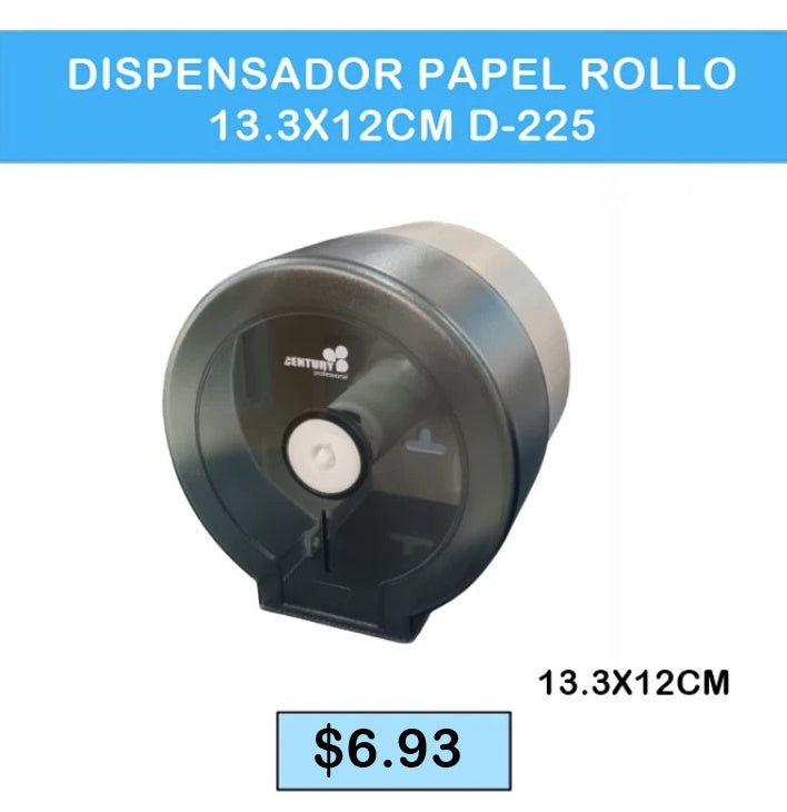 DISPENSADOR PAPEL ROLLO 13.3X12CM