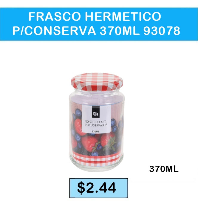 FRASCO HERMETICO PARA CONSERVA 370 ML 93078