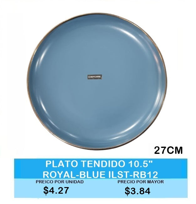 PLATO TENDIDO 10.5 ROYAL BLUE ST RB12
