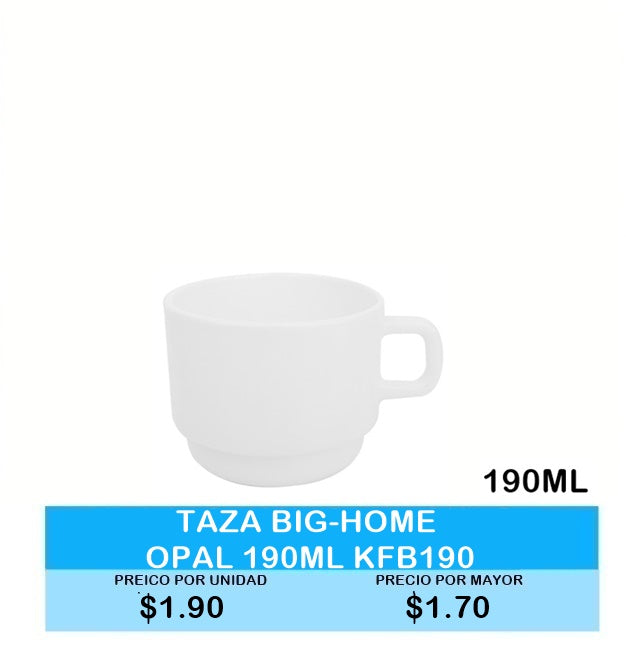 Taza Big-Home Opal 190 ML