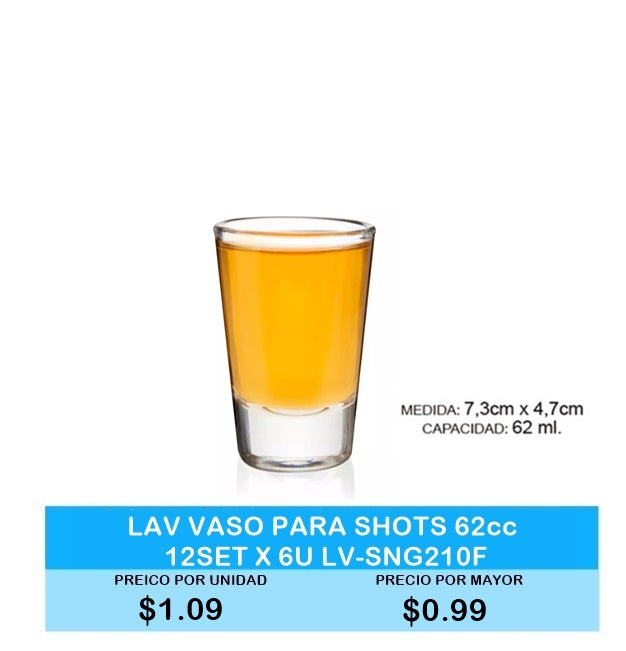 Vaso para SHOTS 62CC