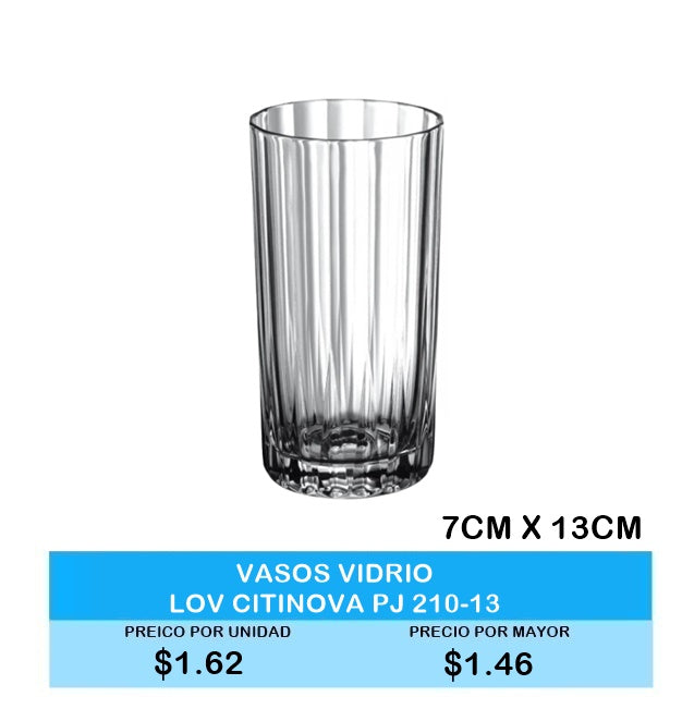 VASO VIDRIO LOV CITINOVA PJ 210-13