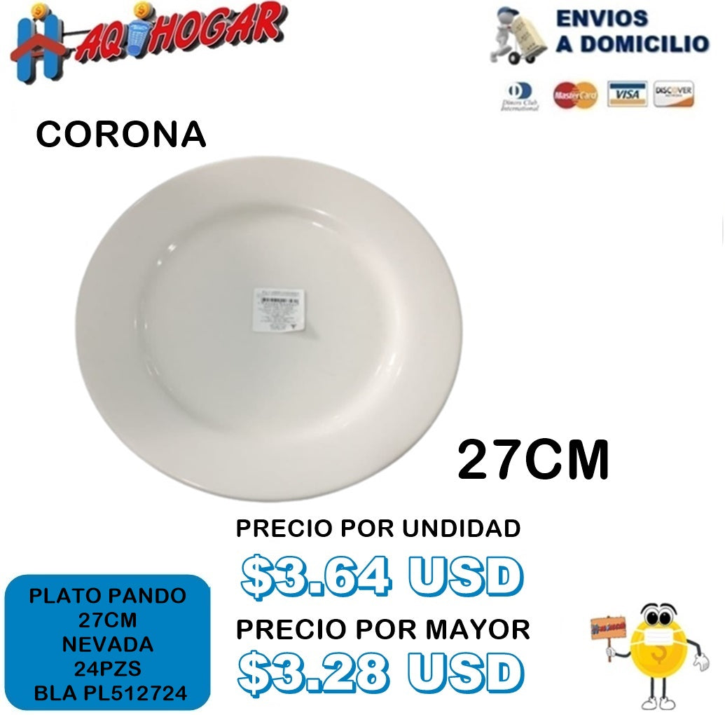 Plato Pando 27 CM NEVADA