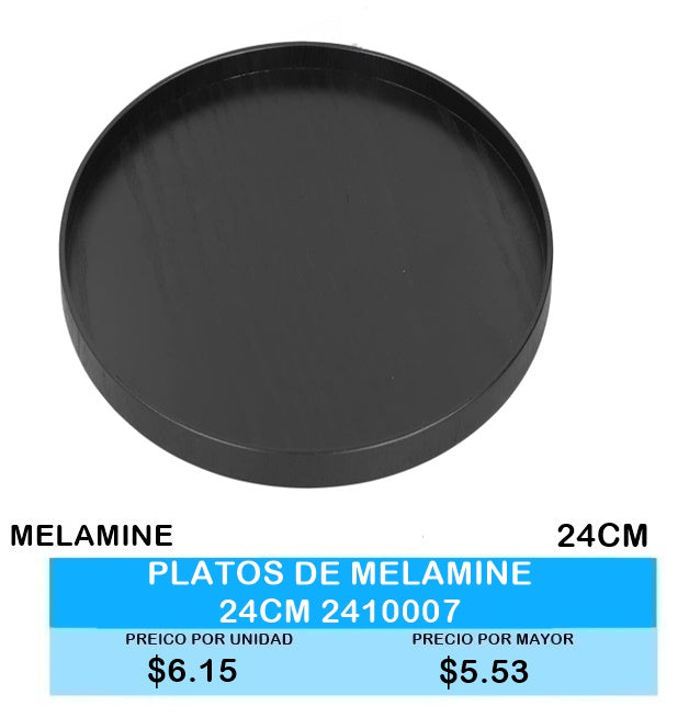 PLATO DE MELAMINE 24 CM 2410007