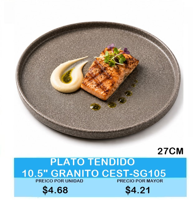 PLATO TENDIDO 10.5 GRANITO CEST-SG105