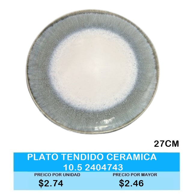 PLATO TENDIDO 27 CM CERAMICA 2404743