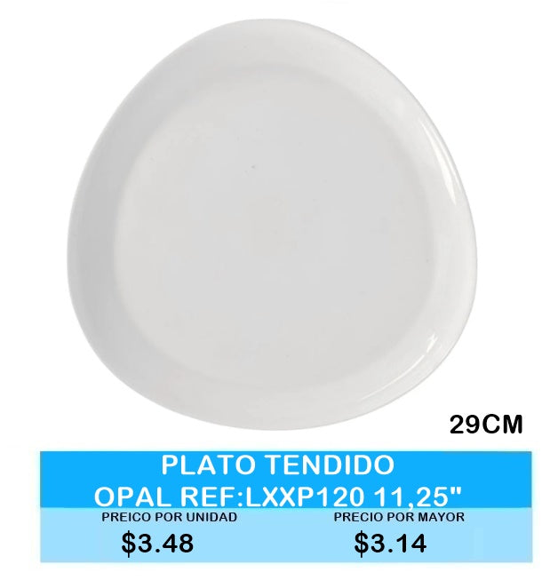 PLATO TENDIDO OPAL LXXP120 29 CM