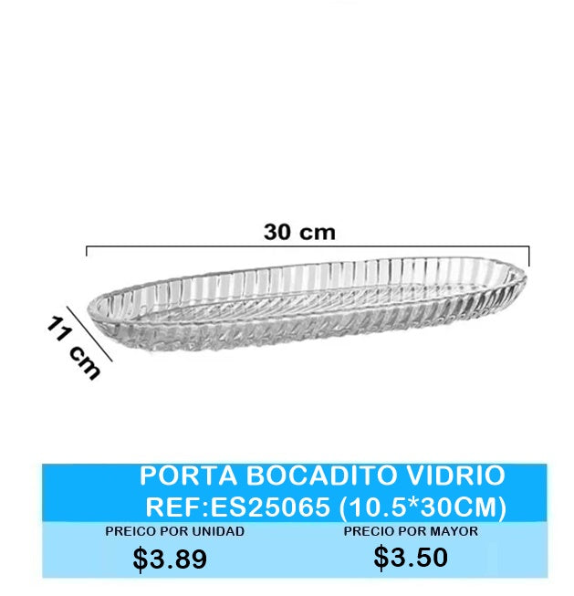 PORTA BOCADITO VIDRIO ES25065