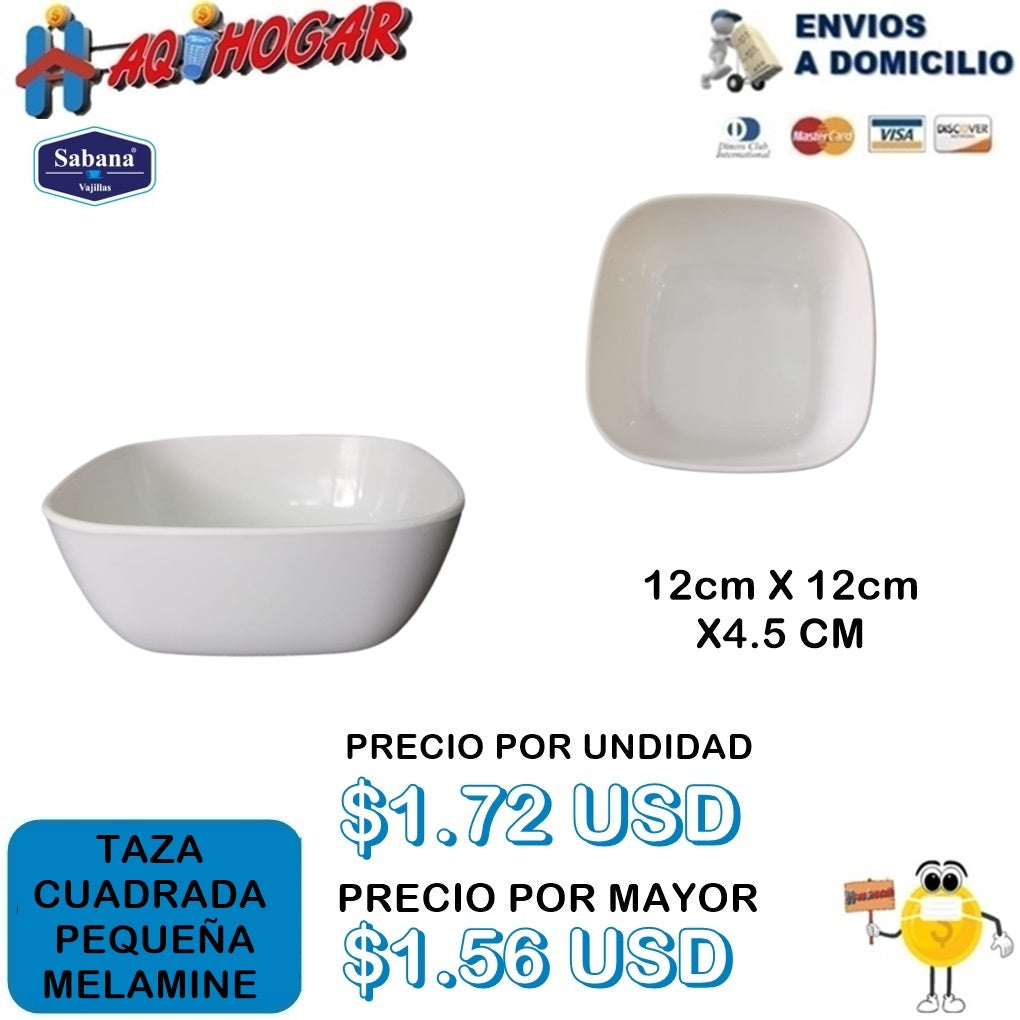Taza Cuadrada Pequeña Melamine